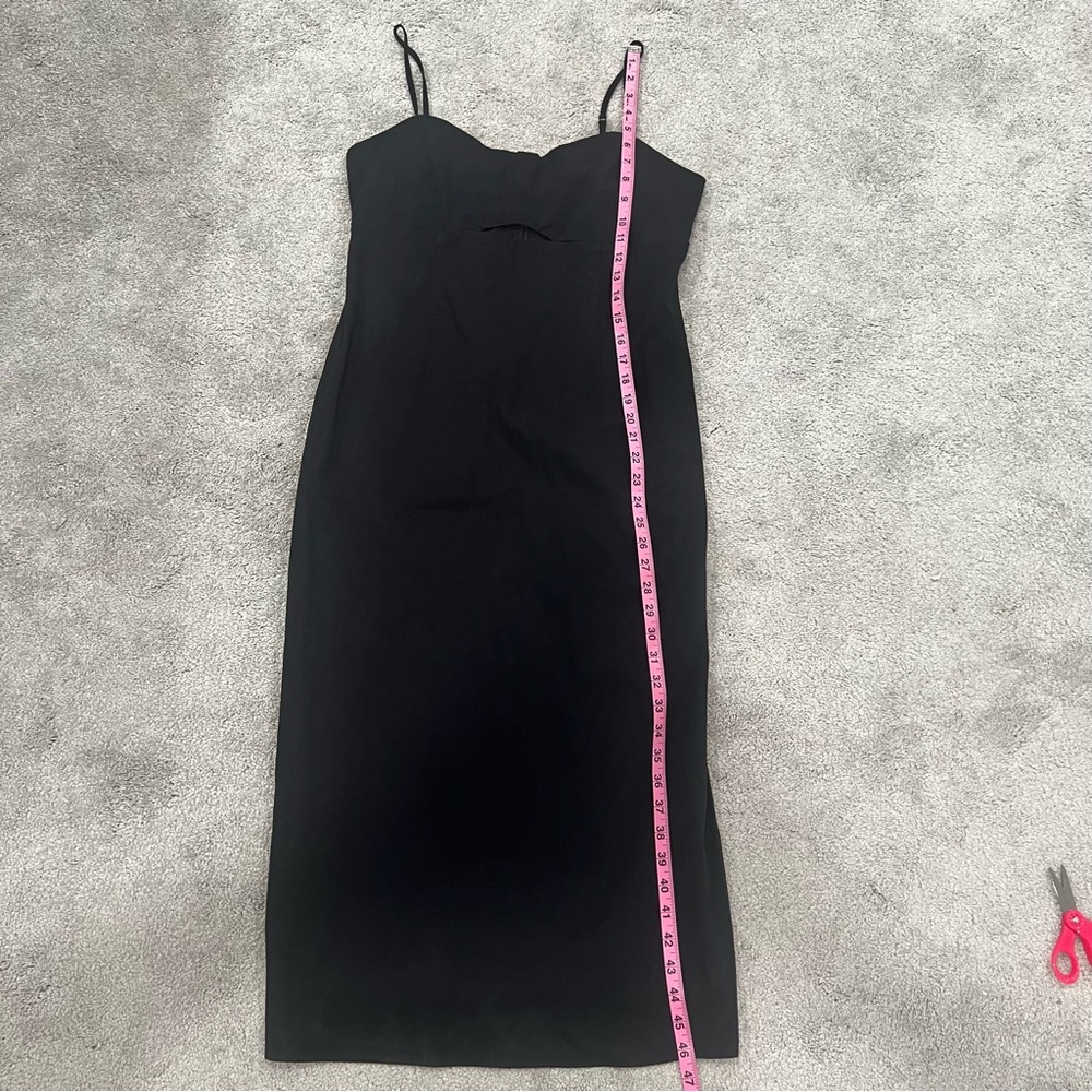 Abercrombie & Fitch NWT Black Midi Dress Women’s Sz LP - Picture 4 of 9